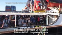 L'Espagne accueille un nouveau bateau d'ONG  chargé de migrants