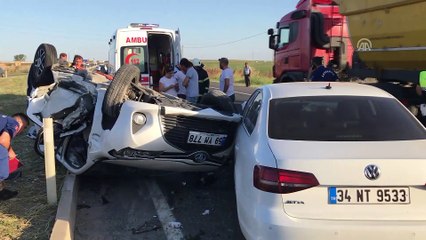 Trafik kazası: 1 ölü, 4 yaralı - TEKİRDAĞ