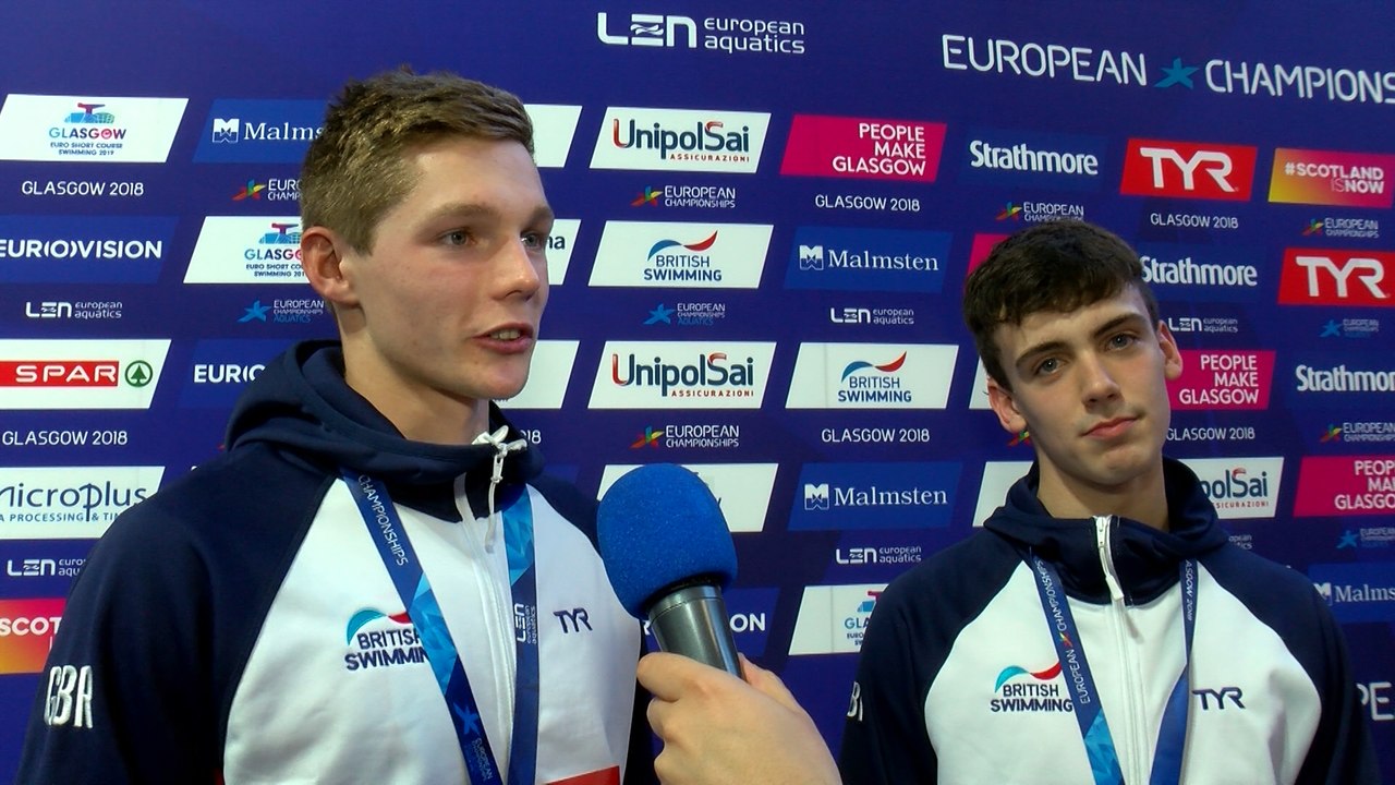 James Guy and Duncan W. Scott – Winners of Men's 4 x 100m Medley Relay (CR) – Glasgow 2018