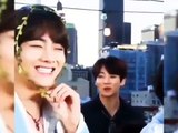 Jungkook imitating a spongebob scene