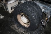 Tem'de Kamyonun Tekerleği Patladı: Trafik Kilitlendi
