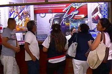 Registro del movimiento de usuarios en el Terminal Terrestre de Guayaquil por feriado