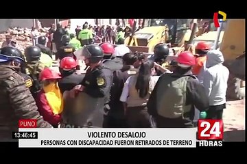 Denuncian violento desalojo a personas con discapacidad en Juliaca