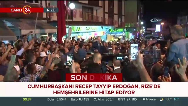 Başkan Erdoğan Rize Güneysu'da