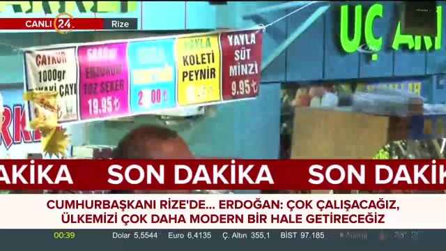 Başkan Erdoğan Rize Güneysu'da