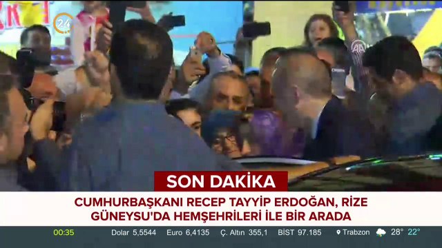 Başkan Erdoğan Rize Güneysu'da hemşehrileri ile bir araya geldi