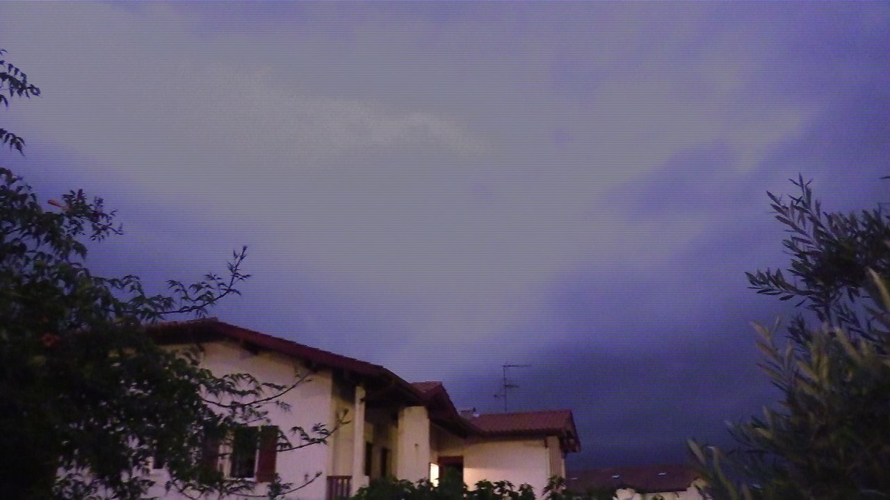 NUIT D'orage au pays basque DU 8 AOUT