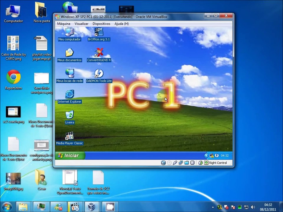 Ligar em rede 2 pc's com Windows XP pela placa de rede