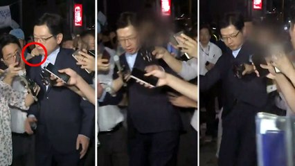 [영상] 귀갓길 뒷덜미 잡힌 김경수...50대 체포 / YTN
