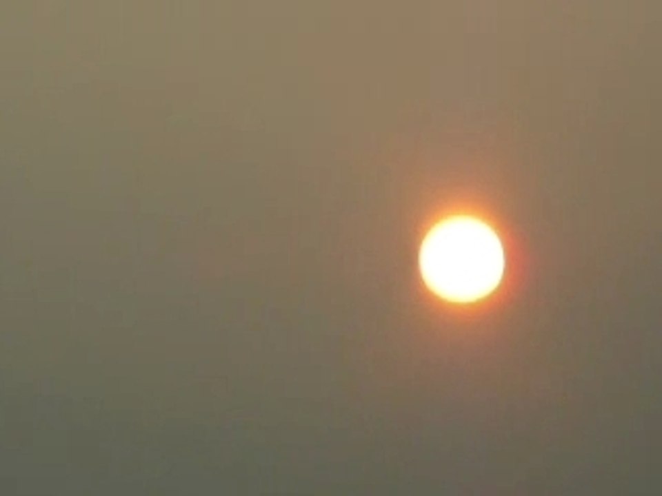 Coucher de soleil mercredi 19 décembre 2007 sur Lyon