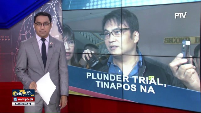 Plunder trial ni ex-Sen. Revilla, tinapos na ng Sandiganbayan
