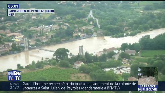 Les images aériennes des dégâts dans le Gard, après les orages
