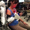 This robotic exoskeleton assists people with neurological disorders.