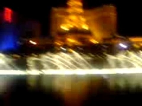 Fontaines d'eau à Las Vegas aux U.S.A