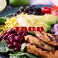 All the flavors of tacos in a healthy salad with a tasty cilantro-lime vinaigrette!WRITTEN RECIPE: