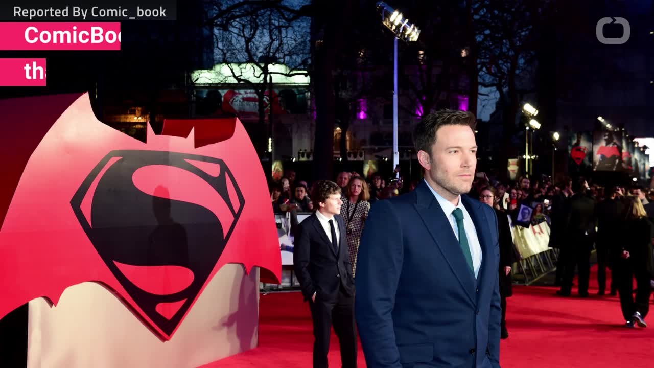 Affleck Will Not Start In "The Batman"