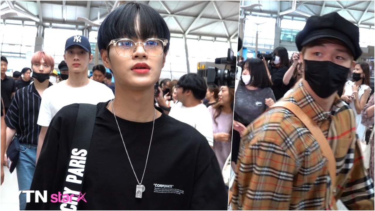 [Y영상] 워너원, ‘공항 마비시킨 출국길’ (케이콘 출국) / YTN