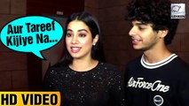 Janhvi Kapoor FLIRTS With A Reporter At Dhadak Success Party!