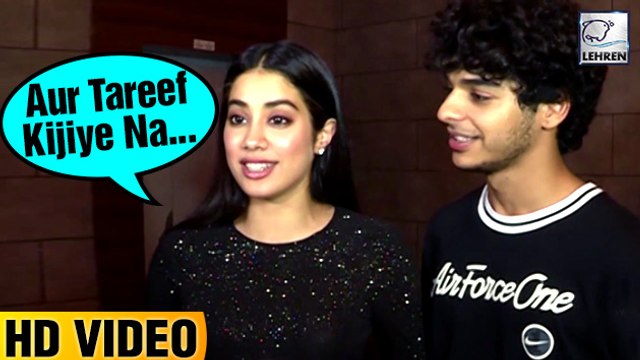 Janhvi Kapoor FLIRTS With A Reporter At Dhadak Success Party!