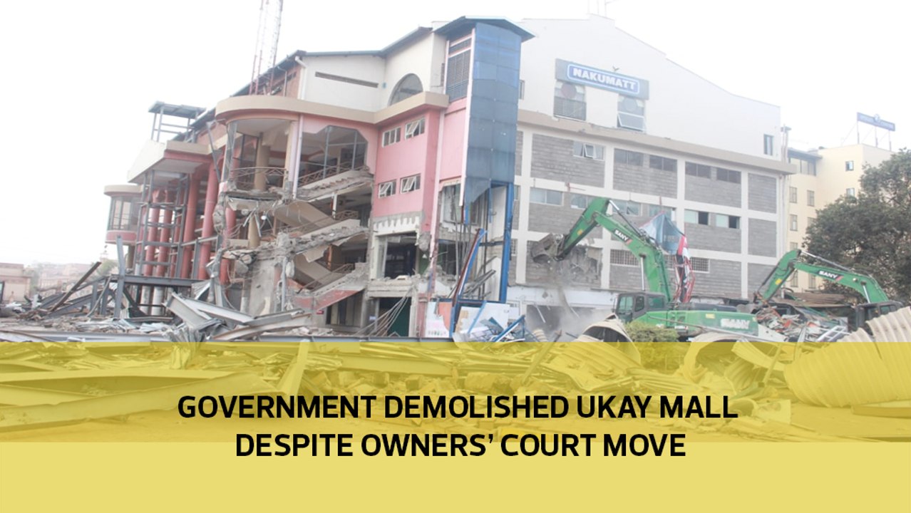 Government demolishes Ukay mall despite owners' court move