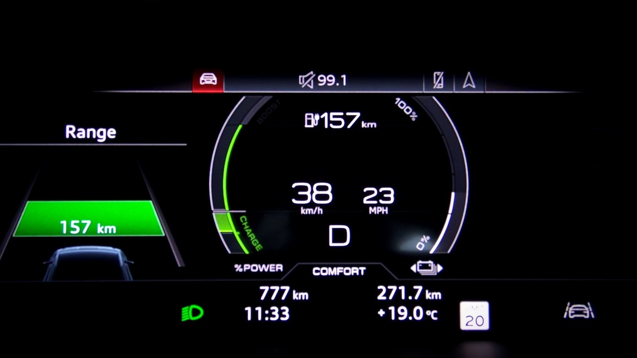 Audi e-tron prototype recuperation test at Pikes Peak