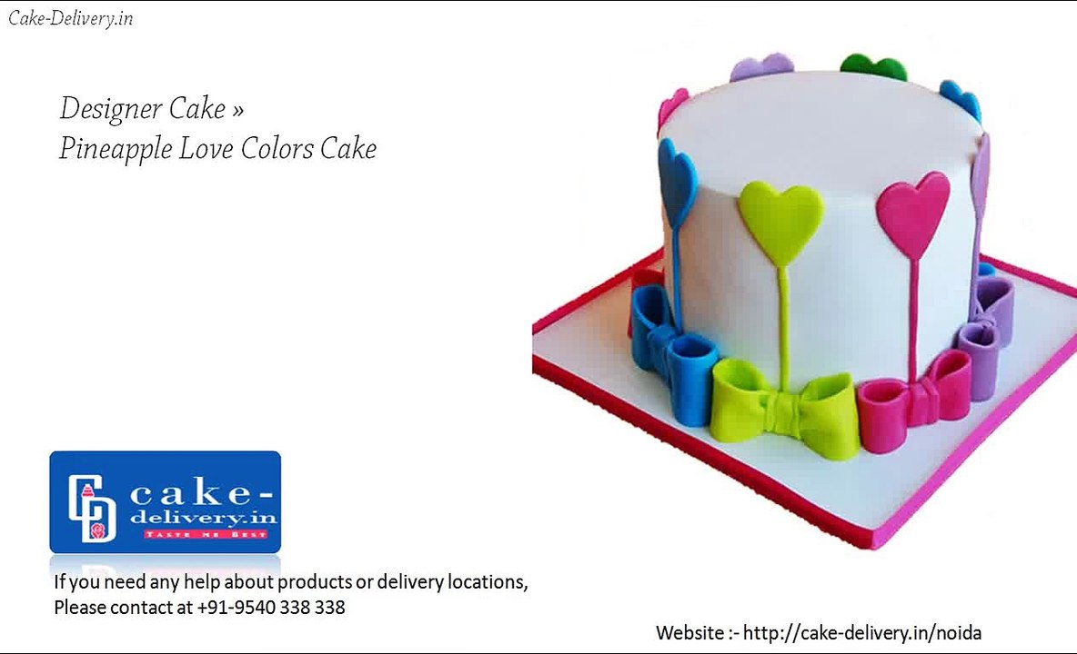 What to do to order a variety of designer cake in Noida?