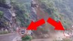 Landslide में बाल- बाल बचा स्कूटर सवार, 1 सेकेंड की देरी होती तो मौत हो जाती | वनइंडिया हिन्दी