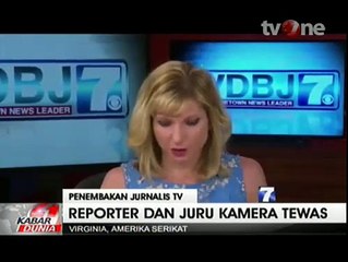 Reporter dan Juru Kamera Ditembak saat Siaran Langsung