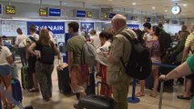 Normalidad en Madrid Barajas durante la huelga de pilotos de Ryanair