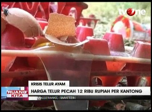 Harga Meroket, Warga Terpaksa Beli Telur Pecah