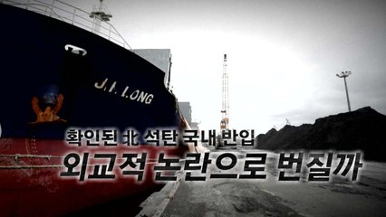 北 석탄 국내 반입 사실로...러시아서 배 바꿔 몰래 반입 / YTN