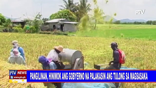 Pangilinan, hinimok ang gobyerno na palakasin ang tulong sa magsasaka