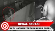 Viral! Kawanan Begal Beraksi di Bekasi, Pedagang Sate Duel Pertahankan Ponselnya