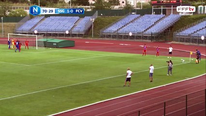 Corner boxé par le gardien de Villefranche.