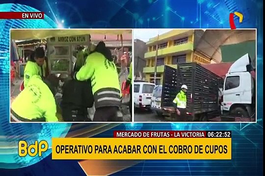 La Victoria: realizan operativo para eliminar cobro de cupos en Mercado de Frutas