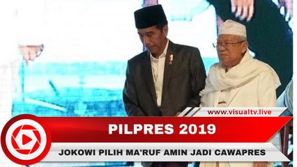Jokowi Pilih KH Ma'ruf Amin Jadi Cawapres 2019-2024