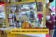 La Victoria: detectan robo de energía eléctrica de postes en Mercado de Frutas