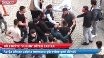 'Dilenciye vurun' diyen zabıta, görevine döndü