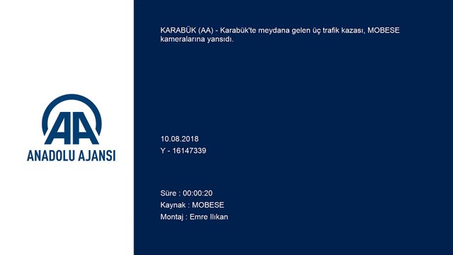 Trafik kazaları MOBESE kameralarına yansıdı - KARABÜK