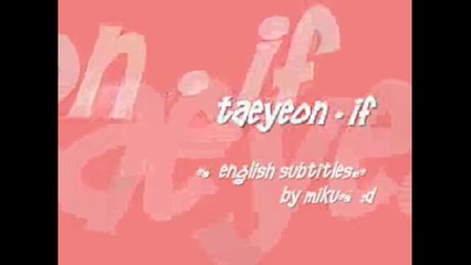 If - Taeyeon