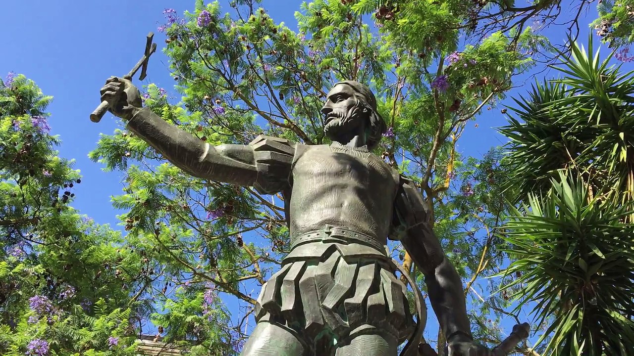 Santarém-Portugal, região do Ribatejo, campos verdes às beiras do Rio Tejo.Túmulo de Pedro Alvares Cabral- O descobridor do Brasil