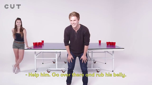 Blind Dates Play Fear Pong (Analisa & Aaron) | Fear Pong | Cut