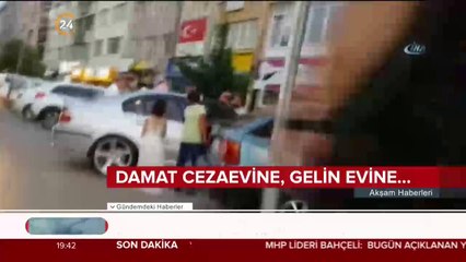 Damat cezaevine, gelin evine...