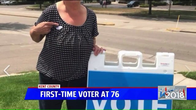 76-Year-Old Grandmother Votes for the First Time