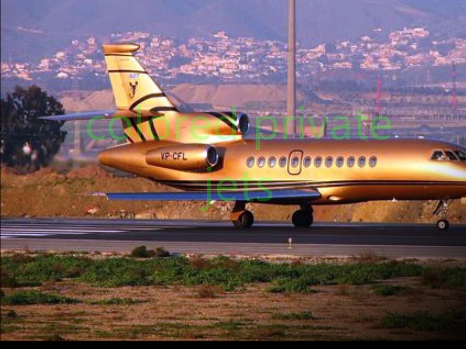 colored private jets