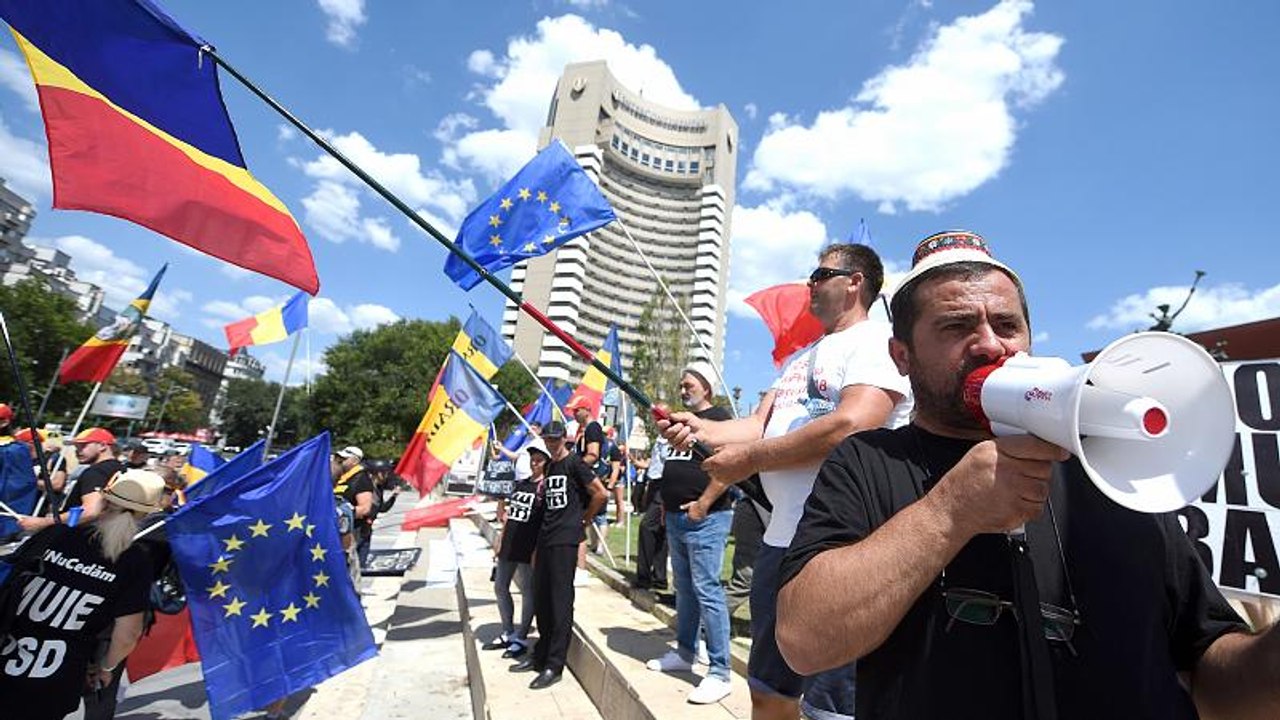 Proteste gegen Korruption in Bukarest