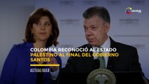 Colombia reconoció al Estado palestino al final del Gobierno Santos