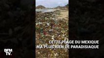 Au Mexique, des vagues de déchets plastiques déferlent sur une plage