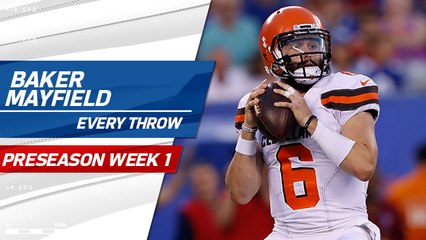 Every throw from Mayfield's debut | Preseason Week 1