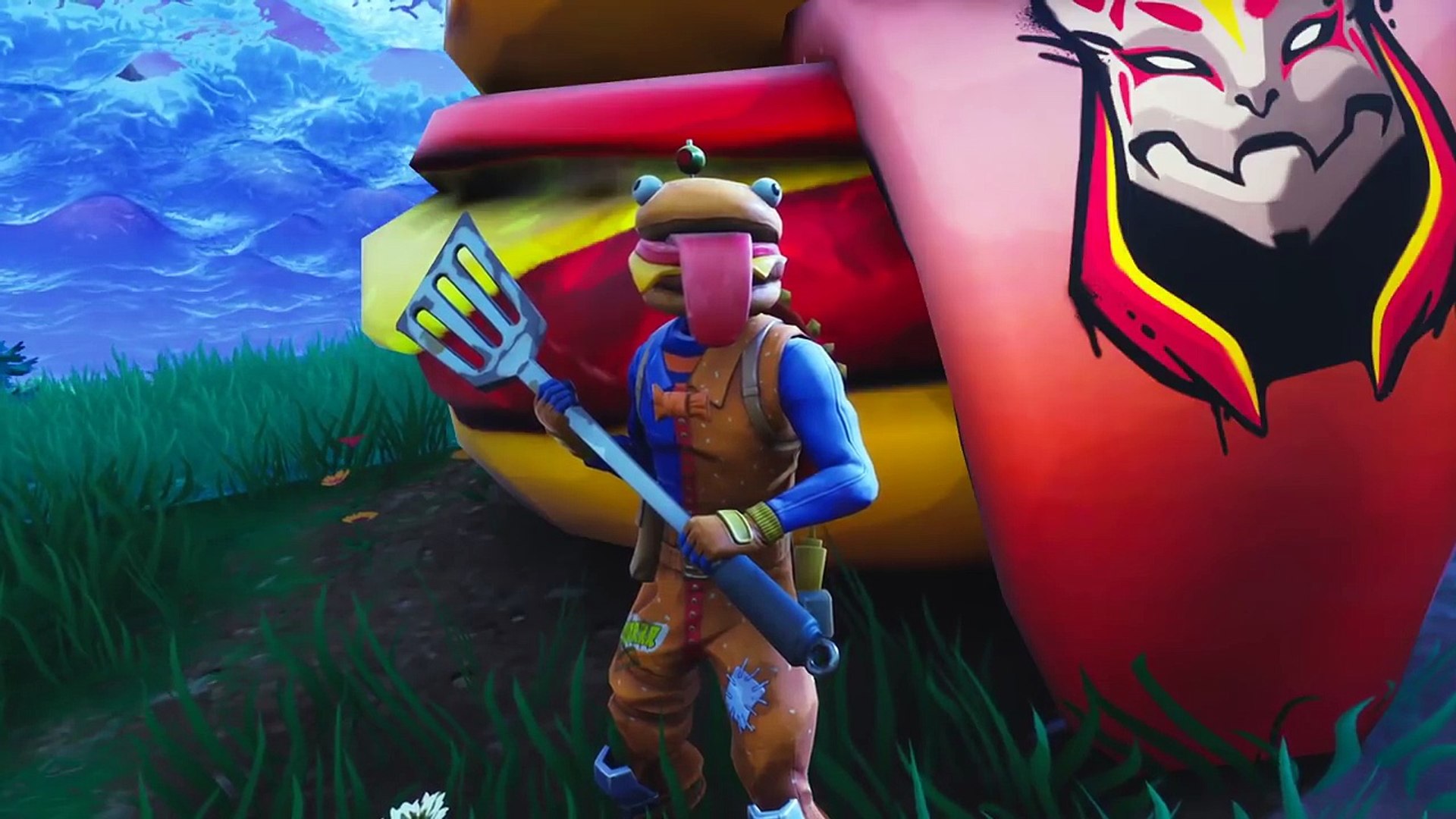 Raptor Tries To Eat Durr Burger New Skin Fortnite Short Film Video Dailymot...